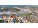 Panoramic aerial shot of a beautiful neighborhood with marsh views and well-maintained homes at 2975 Yachtsman Dr, Mount Pleasant, SC 29466