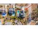 Overhead shot featuring a backyard oasis with a sparkling pool and manicured landscaping at 2975 Yachtsman Dr, Mount Pleasant, SC 29466
