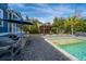Backyard with a pool, patio, pergola, grill, and outdoor kitchen at 2975 Yachtsman Dr, Mount Pleasant, SC 29466