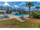 Inviting community pool area with lounge chairs, tables, and meticulously kept surroundings at 2975 Yachtsman Dr, Mount Pleasant, SC 29466