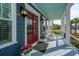 Inviting front porch featuring comfortable seating, stylish decor, and a welcoming atmosphere at 2975 Yachtsman Dr, Mount Pleasant, SC 29466