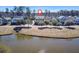 Bird's eye view of home and surrounding neighborhood amenities with pond and lake access at 301 Forsythia Ave, Summerville, SC 29483
