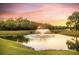 A serene pond with a fountain, surrounded by lush greenery, creates a tranquil environment at 301 Forsythia Ave, Summerville, SC 29483