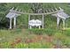 A beautifully landscaped entrance with 'White Gables' signage welcomes residents and guests at 301 Forsythia Ave, Summerville, SC 29483