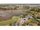 An aerial view of the golf course, clubhouse, and surrounding real estate at 3125 Sturbridge Rd, Mount Pleasant, SC 29466
