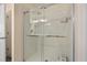 Modern shower with tiled walls, glass door, and rainfall showerhead at 324 Saucer Rd, Summerville, SC 29486