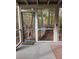 View of a back porch showing the wooden footbridge at 3695 Cannon Rd, Round O, SC 29474