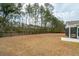 View of the large, fenced backyard with mature trees at 4045 Oxeye Loop, Johns Island, SC 29455