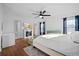 Bright bedroom with an ensuite bathroom, fireplace and contemporary fixtures at 521 Holiday Dr, Summerville, SC 29483