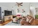 Inviting living room featuring high ceilings, wood floors, and bright and airy feel at 642 Bridlewood Ln, Mount Pleasant, SC 29466