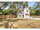 Spacious backyard featuring large guest house, yard and trees at 668 Ferry St, Mount Pleasant, SC 29464