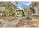 Tranquil backyard featuring a covered patio area with a meticulously landscaped garden at 710 S Main St, Summerville, SC 29483