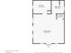 Floor plan of the home with kitchen, bathroom, living room, and laundry dimensions outlined at 710 S Main St, Summerville, SC 29483