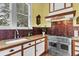 Well-equipped kitchen featuring stainless steel appliances and a copper backsplash at 710 S Main St, Summerville, SC 29483