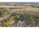 A wooded neighborhood with a mix of foliage and homes is captured in an aerial view at 754 Miriam Ln, Ridgeville, SC 29472