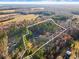 Aerial view of a large property outlined in white, surrounded by dense trees and open fields at 754 Miriam Ln, Ridgeville, SC 29472