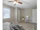 Bedroom featuring carpeted floors, a ceiling fan, and natural light from a window at 760 Royle Rd, Ladson, SC 29456