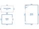 Detailed floor plan of the garages and covered parking dimensions and layout at 760 Royle Rd, Ladson, SC 29456