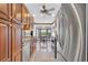 Gourmet kitchen with stainless steel appliances, granite countertops, and view of the breakfast nook at 103 Night Hawk Ln, Summerville, SC 29485
