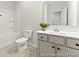 Bathroom featuring tiled floors, a modern vanity, and a shower and tub at 1047 House Finch Ave # Cc3-19-2P, Ravenel, SC 29470