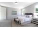 This bedroom features neutral walls, carpeted floors, ensuite bathroom, and two windows at 1050 Marsh Harrier Dr # Cc3-15-3P, Ravenel, SC 29470