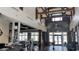 Spacious lobby with vaulted ceilings, modern chandelier, and comfortable seating areas at 125 Leeward Landing, Summerville, SC 29486