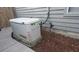 Exterior shot of a home generator showing a well maintained unit and yard at 1310 Pilsdon Crest, Mount Pleasant, SC 29464