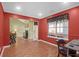 Versatile office space with window, ample natural light, view to backyard and access to living area at 1310 Pilsdon Crest, Mount Pleasant, SC 29464