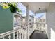 Balcony view of street and surrounding neighborhood at 15 Menotti St, Charleston, SC 29401