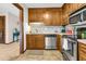 Updated kitchen boasts stainless steel appliances and ample cabinet space at 1715 Greystone Blvd Blvd # 25, Mount Pleasant, SC 29464