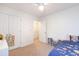 This cozy bedroom offers ample closet space and neutral carpeting at 1749 Towne St, Johns Island, SC 29455