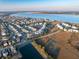 Breathtaking aerial view highlighting the community's location near a river and Charleston at 1962 Bellona St, Charleston, SC 29492
