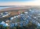 Beautiful aerial view of a coastal community with marsh views, situated near the Ravenel Bridge at 1962 Bellona St, Charleston, SC 29492