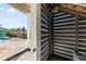 Enclosed outdoor shower offering privacy and convenience, complementing the pool and patio at 1962 Bellona St, Charleston, SC 29492