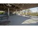 Covered outdoor pavilion with picnic tables, ceiling fans, and views of the waterway at 1962 Bellona St, Charleston, SC 29492