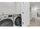 Laundry room featuring a modern washer and dryer set at 205 Cozy Brook Ct, Summerville, SC 29486
