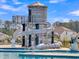 A winding pool slide tower at Pine Hills community pool offers fun for all ages at 205 Cozy Brook Ct, Summerville, SC 29486