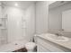 Clean bathroom with a shower and a sink at 229 Coral Sunset Way, Summerville, SC 29486