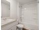Clean bathroom featuring a vanity, mirror and a tub shower at 229 Coral Sunset Way, Summerville, SC 29486
