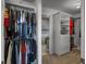 Walk-in closet with custom shelving for optimal organization at 265 Celestial Blvd, Summerville, SC 29486