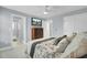 Spacious bedroom with a TV, a dresser, and multiple entry points at 2745 Oak Manor Dr, Mount Pleasant, SC 29466