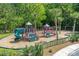 Colorful playground with multiple play structures and soft ground cover, perfect for Gathering fun and recreation at 2745 Oak Manor Dr, Mount Pleasant, SC 29466
