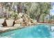 Tranquil pool featuring a natural rock waterfall at 2745 Oak Manor Dr, Mount Pleasant, SC 29466