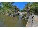 Picturesque view of neighborhood water access and boat launch along the waterway at 2745 Oak Manor Dr, Mount Pleasant, SC 29466