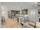 Spacious kitchen with stainless steel appliances, custom cabinets, and a center island with breakfast bar seating at 3019 Viscount St, Charleston, SC 29424