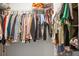 Walk-in closet filled with hanging clothes and built-in shelving at 305 Lanyard St, Johns Island, SC 29455