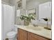 Cozy bathroom features a shower, vanity and decorative art at 314 Foxbank Plantation Blvd, Moncks Corner, SC 29461