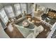 Aerial view showcasing the living room and kitchen in an open floor plan at 314 Foxbank Plantation Blvd, Moncks Corner, SC 29461
