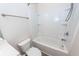 Clean bathroom featuring a tub/shower combo, toilet, and neutral color scheme at 317 Cantley Ct, Summerville, SC 29486
