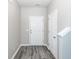Welcoming foyer with a neutral color palette and stylish wood-look flooring at 317 Cantley Ct, Summerville, SC 29486